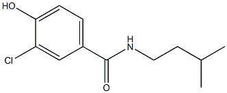 3-chloro-4-hydroxy-N-(3-methylbutyl)benzamide Struktur