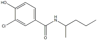 3-chloro-4-hydroxy-N-(pentan-2-yl)benzamide Struktur