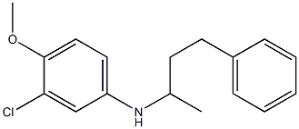 3-chloro-4-methoxy-N-(4-phenylbutan-2-yl)aniline Struktur