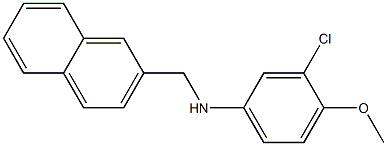 3-chloro-4-methoxy-N-(naphthalen-2-ylmethyl)aniline Struktur