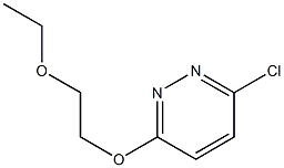 3-chloro-6-(2-ethoxyethoxy)pyridazine Struktur