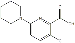 3-chloro-6-(piperidin-1-yl)pyridine-2-carboxylic acid Struktur