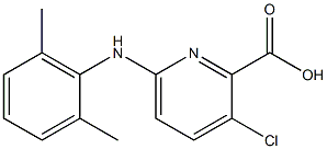 3-chloro-6-[(2,6-dimethylphenyl)amino]pyridine-2-carboxylic acid Struktur