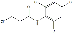 3-chloro-N-(2,4,6-trichlorophenyl)propanamide Struktur