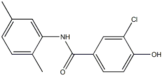 3-chloro-N-(2,5-dimethylphenyl)-4-hydroxybenzamide Struktur