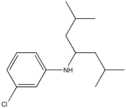 3-chloro-N-(2,6-dimethylheptan-4-yl)aniline Struktur