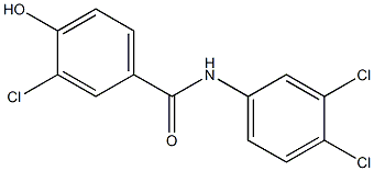 3-chloro-N-(3,4-dichlorophenyl)-4-hydroxybenzamide Struktur