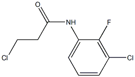 3-chloro-N-(3-chloro-2-fluorophenyl)propanamide Struktur