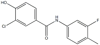 3-chloro-N-(3-fluoro-4-methylphenyl)-4-hydroxybenzamide Struktur