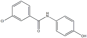 3-chloro-N-(4-hydroxyphenyl)benzamide Struktur