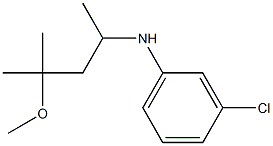 3-chloro-N-(4-methoxy-4-methylpentan-2-yl)aniline Struktur