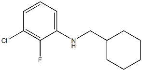 3-chloro-N-(cyclohexylmethyl)-2-fluoroaniline Struktur