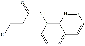 3-chloro-N-(quinolin-8-yl)propanamide Struktur