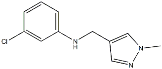 3-chloro-N-[(1-methyl-1H-pyrazol-4-yl)methyl]aniline Struktur