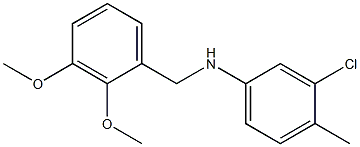 3-chloro-N-[(2,3-dimethoxyphenyl)methyl]-4-methylaniline Struktur