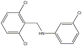 3-chloro-N-[(2,6-dichlorophenyl)methyl]aniline Struktur