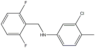 3-chloro-N-[(2,6-difluorophenyl)methyl]-4-methylaniline Struktur