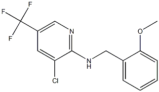 3-chloro-N-[(2-methoxyphenyl)methyl]-5-(trifluoromethyl)pyridin-2-amine Struktur