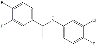 3-chloro-N-[1-(3,4-difluorophenyl)ethyl]-4-fluoroaniline Struktur