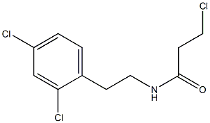 3-chloro-N-[2-(2,4-dichlorophenyl)ethyl]propanamide Struktur