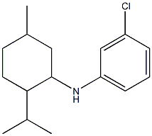 3-chloro-N-[5-methyl-2-(propan-2-yl)cyclohexyl]aniline Struktur