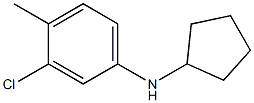 3-chloro-N-cyclopentyl-4-methylaniline Struktur