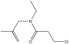 3-chloro-N-ethyl-N-(2-methylprop-2-enyl)propanamide Struktur