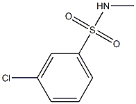 3-chloro-N-methylbenzene-1-sulfonamide Struktur