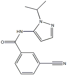 3-cyano-N-(1-isopropyl-1H-pyrazol-5-yl)benzamide Struktur