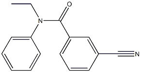 3-cyano-N-ethyl-N-phenylbenzamide Struktur