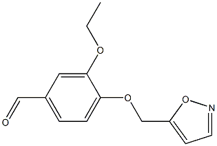 3-ethoxy-4-(1,2-oxazol-5-ylmethoxy)benzaldehyde Struktur