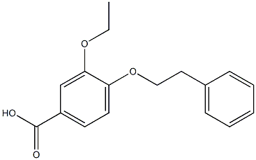 3-ethoxy-4-(2-phenylethoxy)benzoic acid Struktur