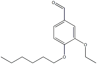 3-ethoxy-4-(hexyloxy)benzaldehyde Struktur