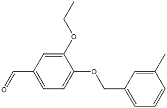 3-ethoxy-4-[(3-methylphenyl)methoxy]benzaldehyde Struktur