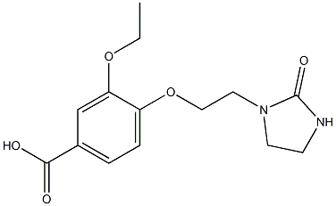 3-ethoxy-4-[2-(2-oxoimidazolidin-1-yl)ethoxy]benzoic acid Struktur