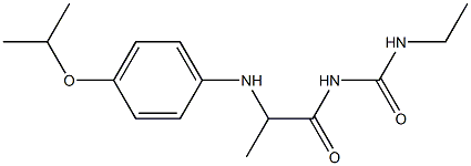 3-ethyl-1-(2-{[4-(propan-2-yloxy)phenyl]amino}propanoyl)urea Struktur