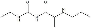 3-ethyl-1-[2-(propylamino)propanoyl]urea Struktur