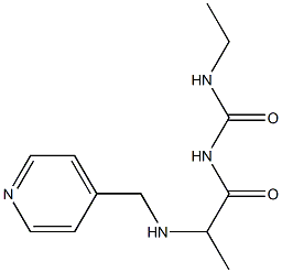 3-ethyl-1-{2-[(pyridin-4-ylmethyl)amino]propanoyl}urea Struktur