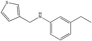 3-ethyl-N-(thiophen-3-ylmethyl)aniline Struktur