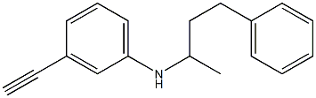 3-ethynyl-N-(4-phenylbutan-2-yl)aniline Struktur