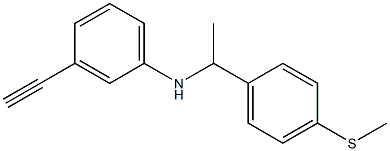 3-ethynyl-N-{1-[4-(methylsulfanyl)phenyl]ethyl}aniline Struktur