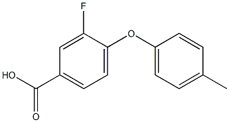 3-fluoro-4-(4-methylphenoxy)benzoic acid Struktur