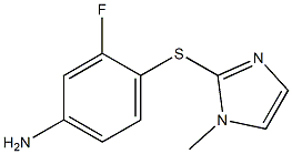 3-fluoro-4-[(1-methyl-1H-imidazol-2-yl)sulfanyl]aniline Struktur