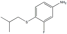 3-fluoro-4-[(2-methylpropyl)sulfanyl]aniline Struktur