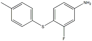 3-fluoro-4-[(4-methylphenyl)sulfanyl]aniline Struktur