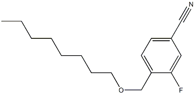 3-fluoro-4-[(octyloxy)methyl]benzonitrile Struktur