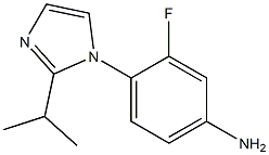 3-fluoro-4-[2-(propan-2-yl)-1H-imidazol-1-yl]aniline Struktur