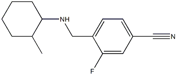 3-fluoro-4-{[(2-methylcyclohexyl)amino]methyl}benzonitrile Struktur