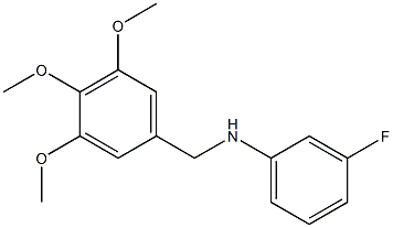 3-fluoro-N-[(3,4,5-trimethoxyphenyl)methyl]aniline Struktur