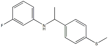 3-fluoro-N-{1-[4-(methylsulfanyl)phenyl]ethyl}aniline Struktur